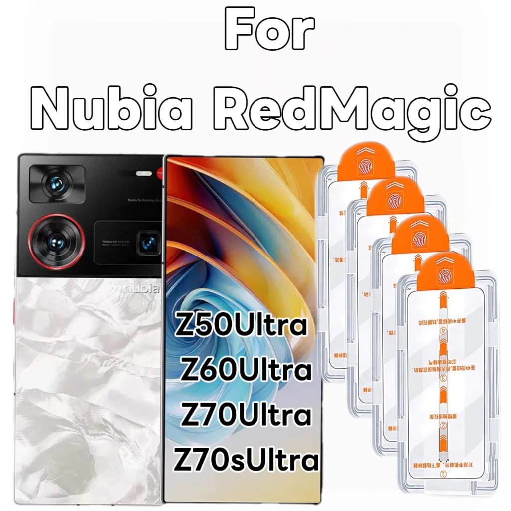 

Tempered Glass Screen Protector for Nubia Z50 Ultra/Z60 Ultra/Z70 Ultra, 4-Pack, Ultra HD Clarity