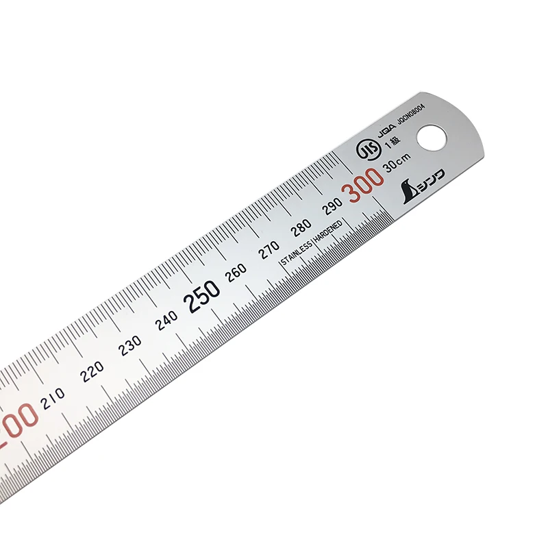 Japan Shinwa 15 / 30 cm stainless steel ruler Non-Glare thickened steel ruler high precision