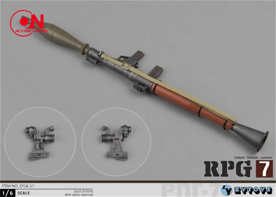 ZYTOYS 1/6 ZY16-17 солдатская сцена игрушка RPG-7 пистолет модель оружия подходит для 12 дюймов мужской женский экшн-фигурка тела