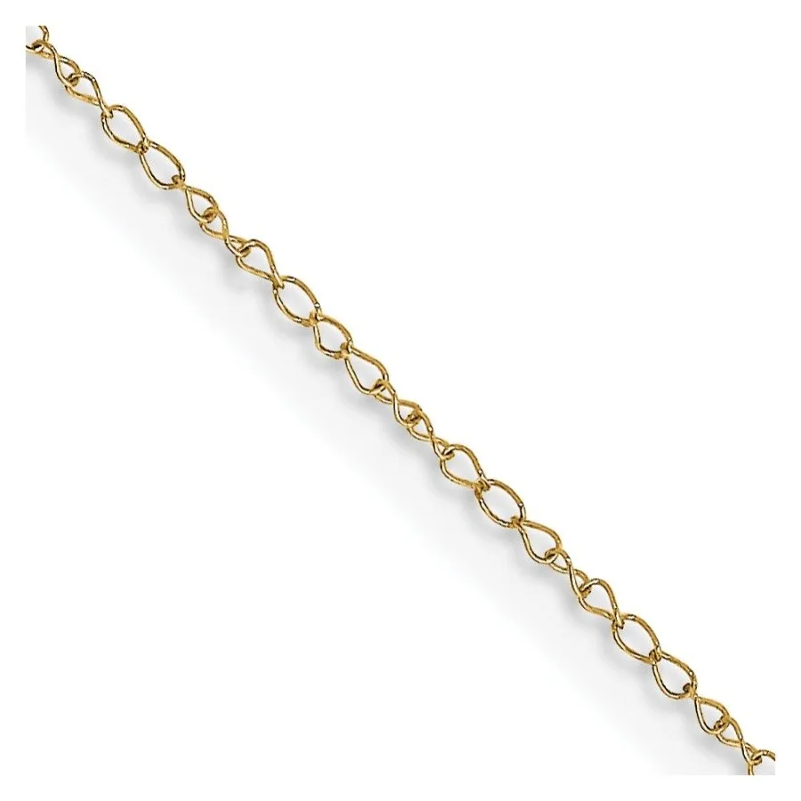 

14K 18 inch Carded.42mm Curb with Spring Ring Clasp Chain