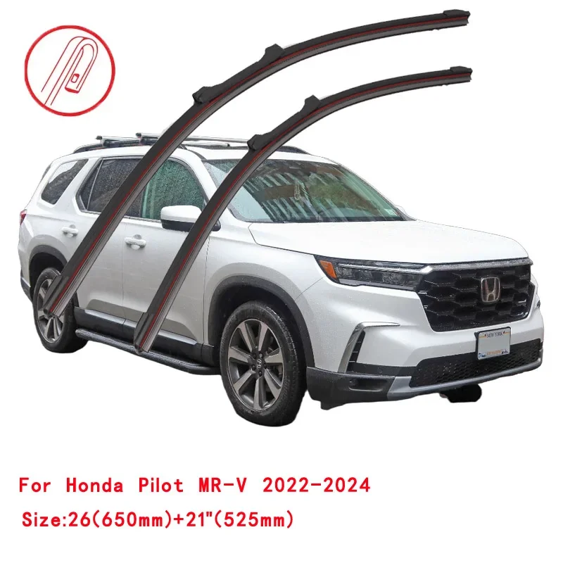 

For Honda Pilot MR-V 2003-2024 Car Windshield Wiper Blade Front Windscreen Brushes Washer Accessories Cleaning Replacement Parts