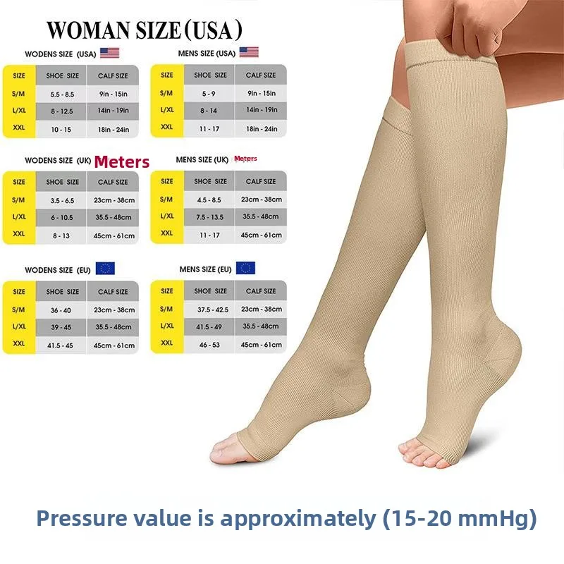 Thick High Tube Socks for Air Conditioned Room Leg Protection Fish Mouth High Tube Long Tube Socks Men Women Spring Autumn Wear