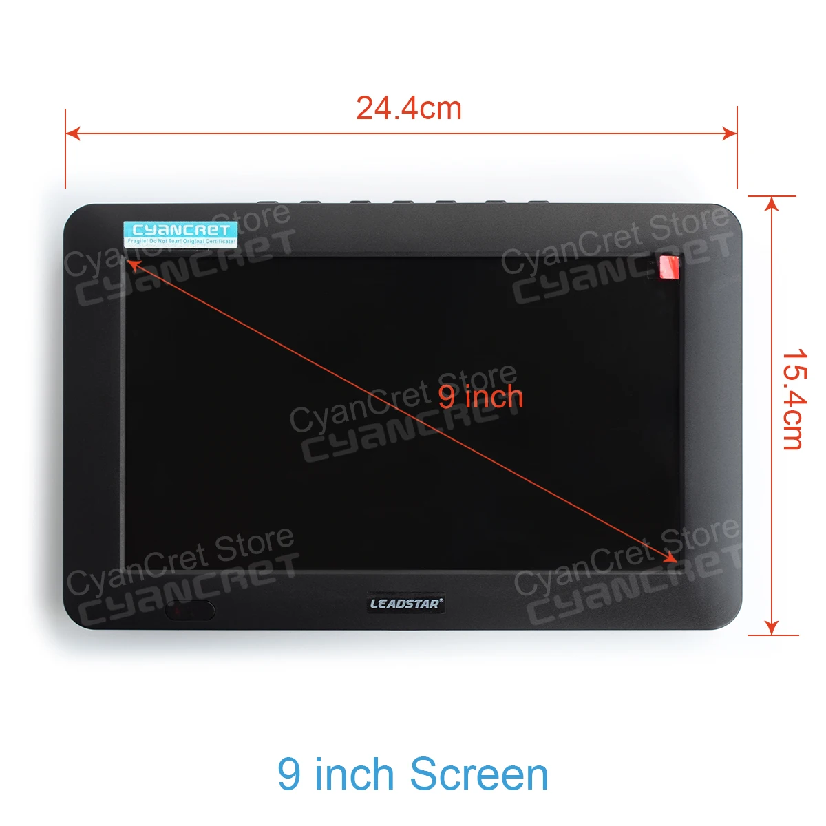 LEADSTAR 9 inch Portable TV DVB-T2 ATSC ISDB-T tdt Digital and Analog mini small Car Television Support USB TF PVR MP4 H.265 AC3