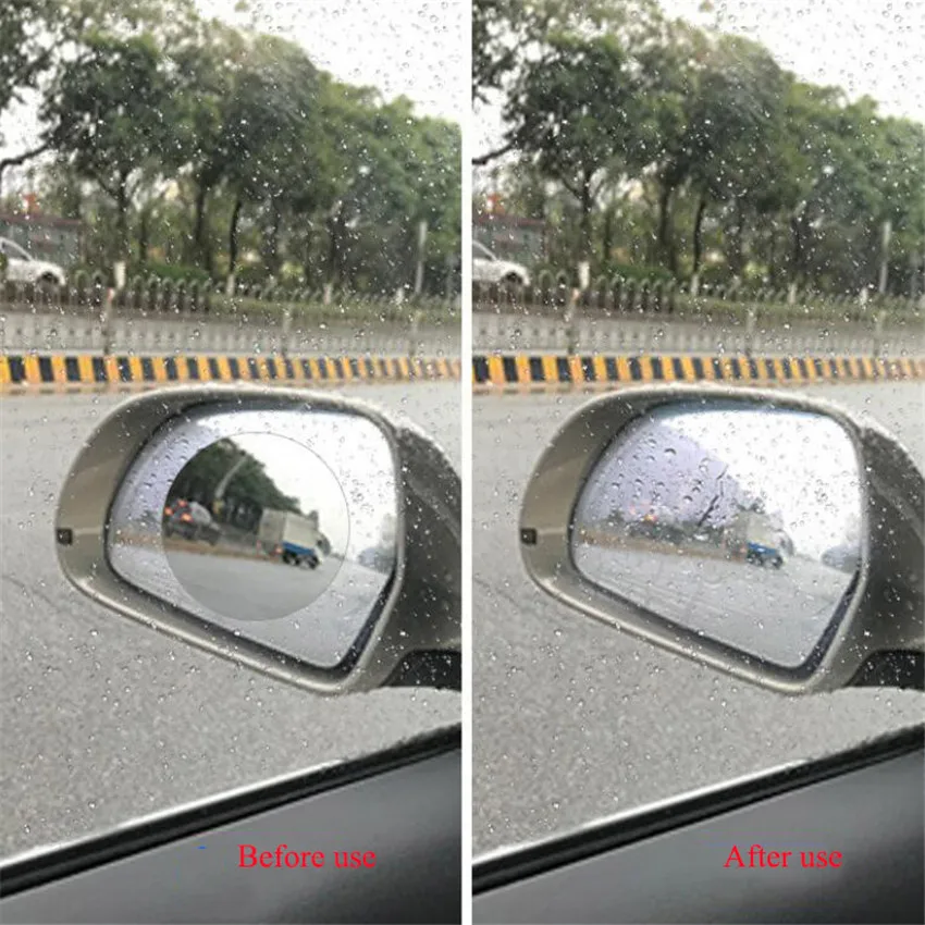 PET 2pcs/lot Rearview Mirror Anti-fog Film Protective Film Transparent Waterproof Car Mirror Rainproof Films Mirror Stickers
