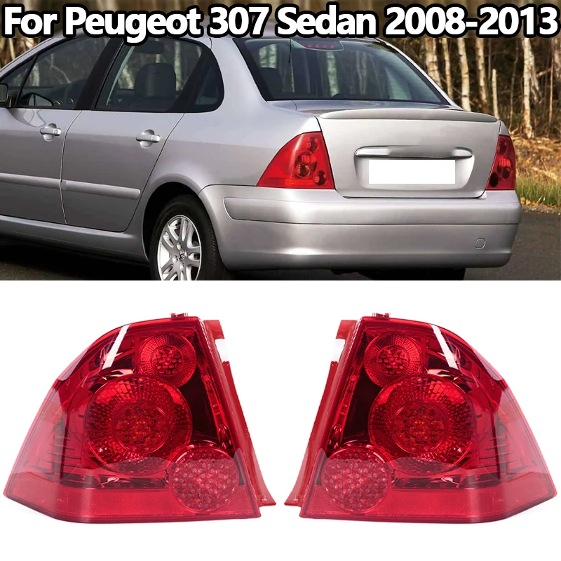 

Для Peugeot 307 седан 2008 2009 2010 2011 2012 2013, задний бампер, задний фонарь, корпус, автомобильные аксессуары без лампы