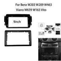 9 Inch Car Frame Fascia Adapter Android Radio Dash Fitting Panel Kit For Benz W203 W209 W463 Viano W639 W163 Vito