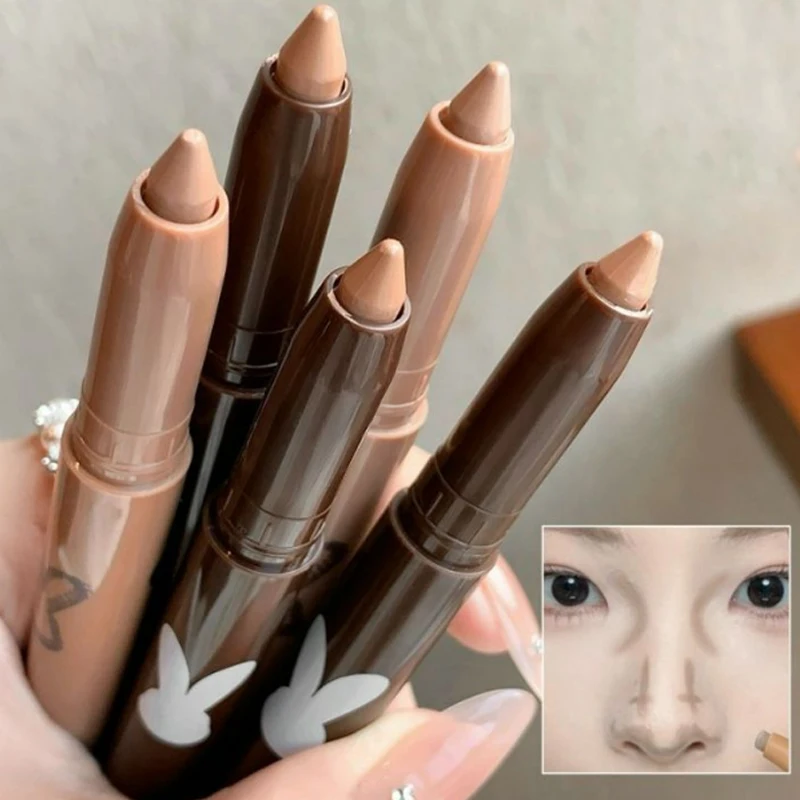 Nose Shadow Face Contour Makeup Stick Soft Matte Smooth Texture Grey Brown Jawline Sculpting Pencil Easy To Blend for Beginners