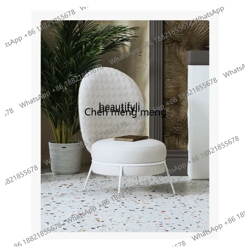 

New Arrivals new Zq-Light Luxury Single-Seat Sofa Chair, Balcony Leisure Chair, Bedroom Backrest, Cosmetic Chair, Living Room, H