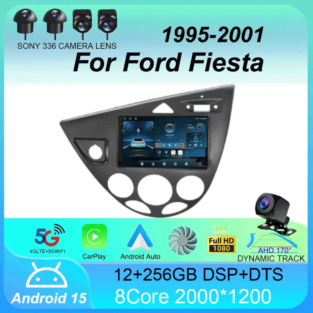 

7 Inch Car Radio Android 15 For Ford Fiesta 1995-2001 Focus MK1 1998-2004 Multimedia Stereo Carplay Autoradio Head Unit Auto