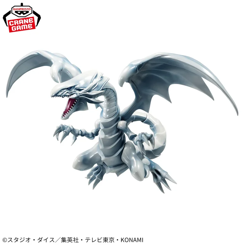 

Bandai Original 13Cm BLUE-EYES WHITE DRAGON Action Figure Toys For Kids Gift Collectible Model Ornaments