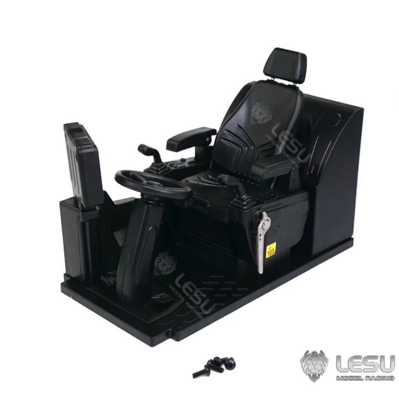 1/14 Bagger-Modell, Modifikation eines Baufahrzeugs, Sitz mit Schalterinstallation, simulierte Form für das Innenraumdesign der Fahrerkabine, Modell Le – Detail 6