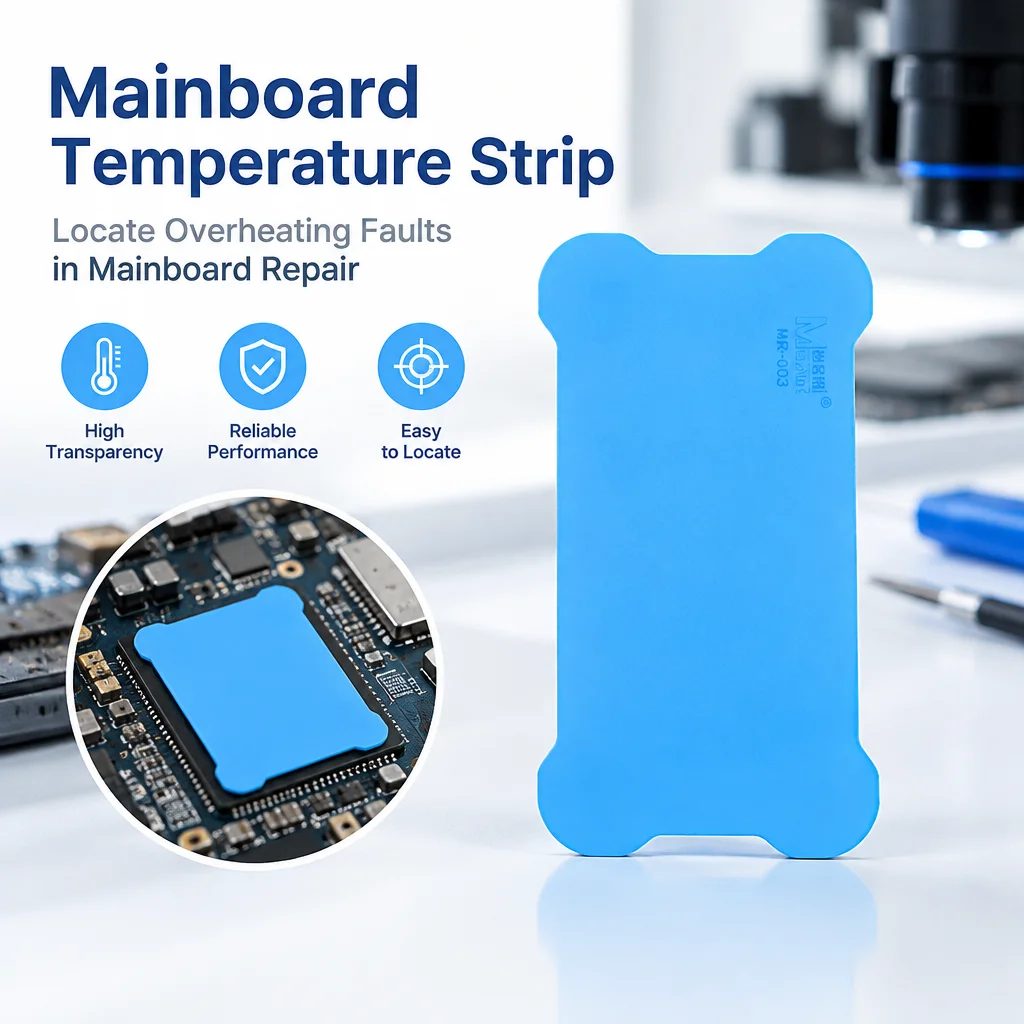 MR-003 Thermal Color Changing Sheet Reusable Silicone Film For Mobile Phone Motherboard Overheating Troubleshooting