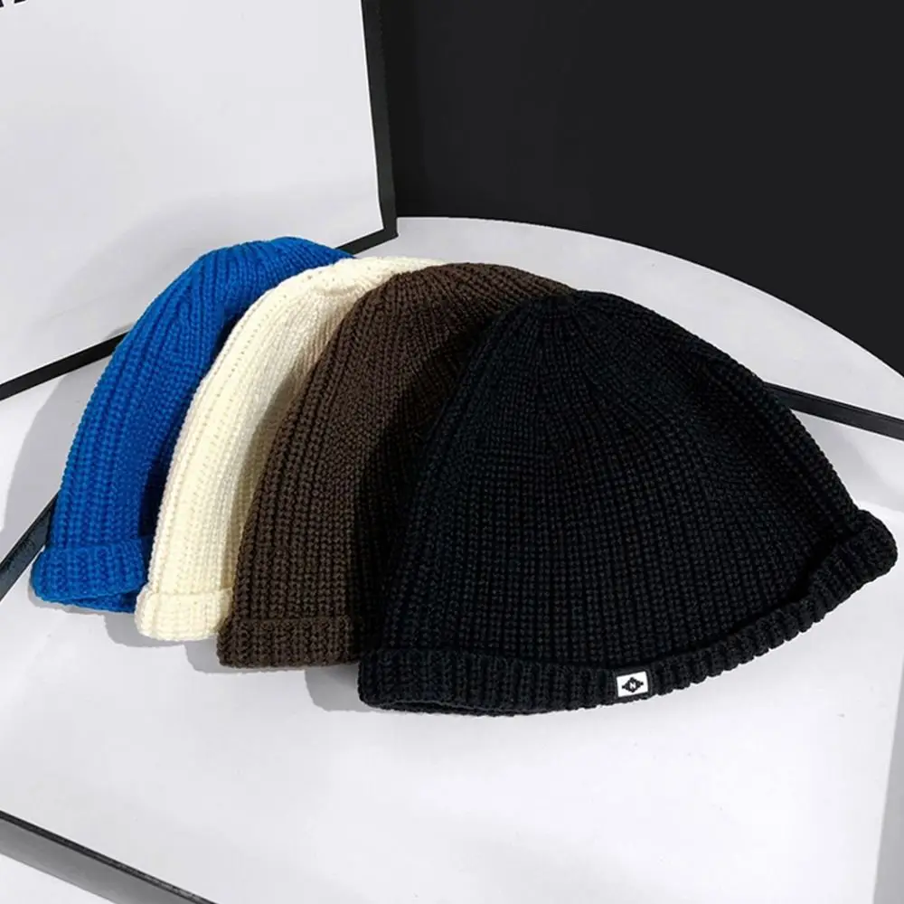 Weiche Strickmütze, winddicht, verdickt, Herbst- und Wintermütze, kalte Mütze, Hip-Hop-Mütze, Pullover-Mütze im Freien – Detail 5