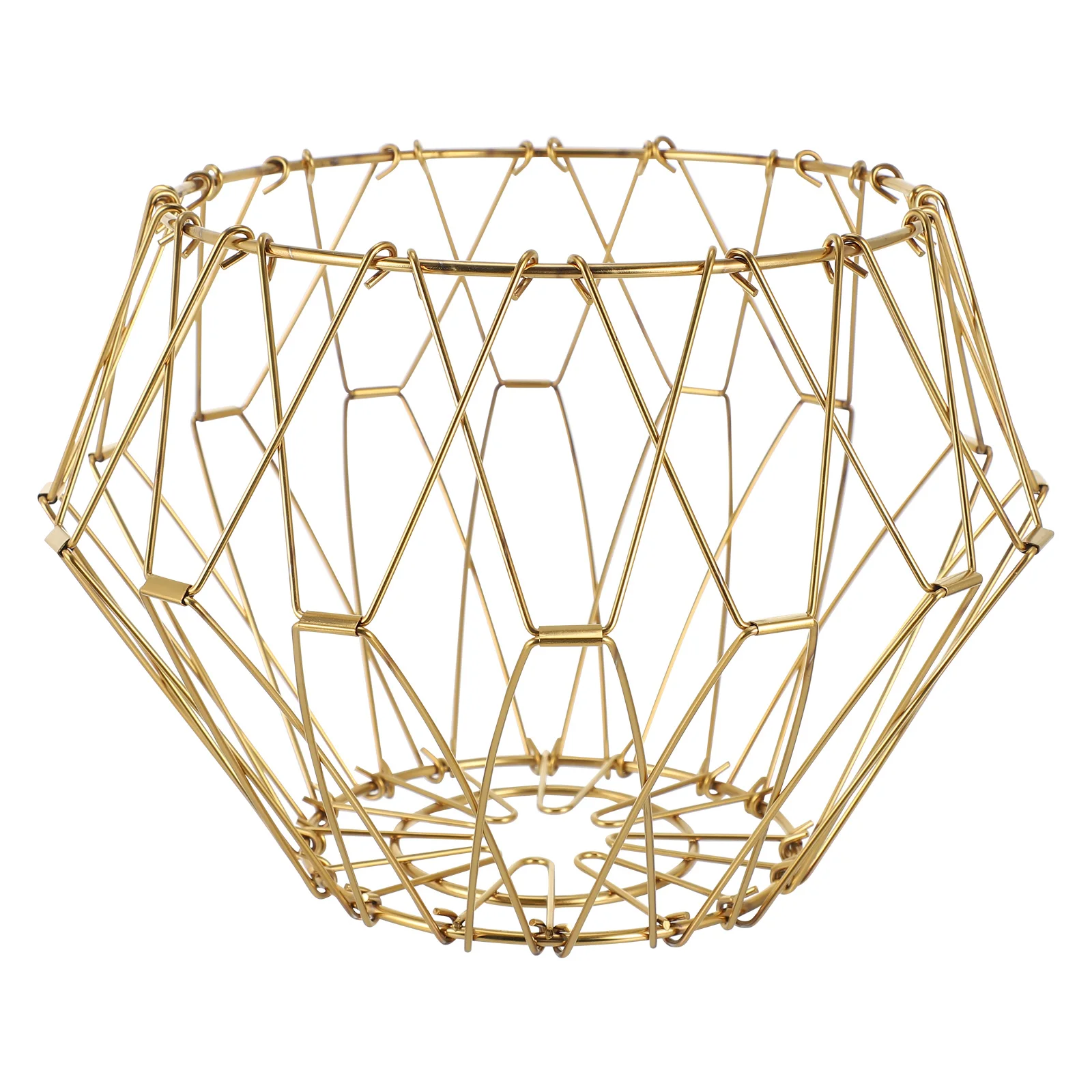 

Stainless Steel Drain Basket Sink Strainer Golden Kitchen Vegetable Fruit Tray Holder Draining Storage Multipurpose Flexible