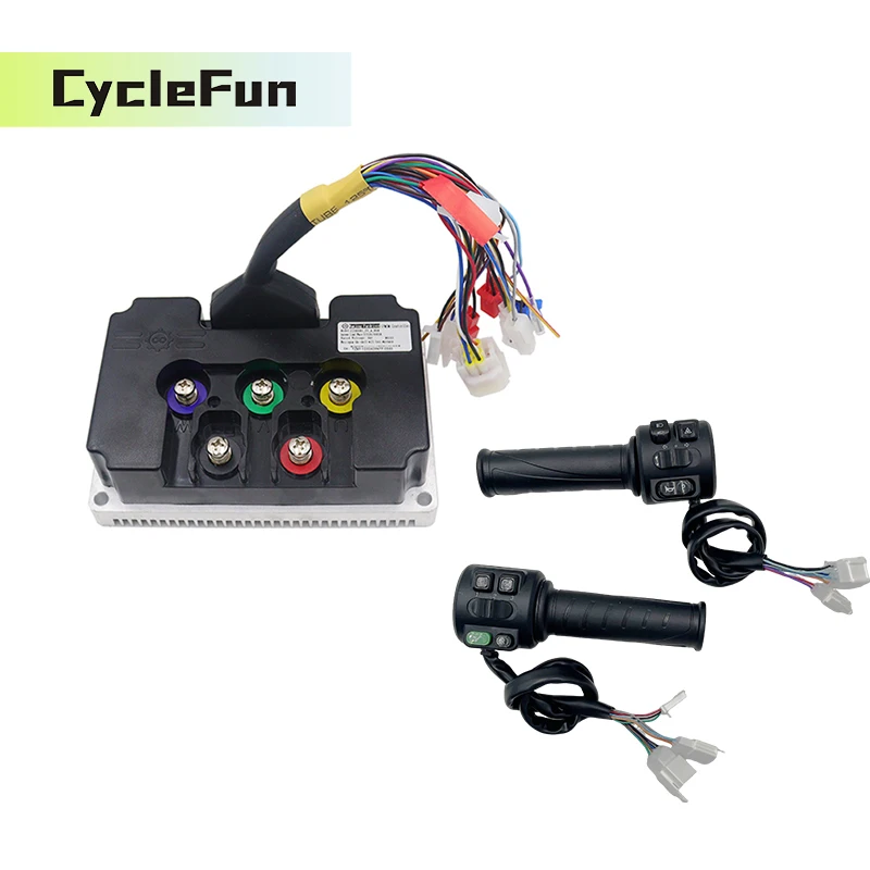 

FarDriver ND72450 72V DC 200A Phase 450A Sine Wave Controller with T08 Combination Switch With Bluetooth For Program