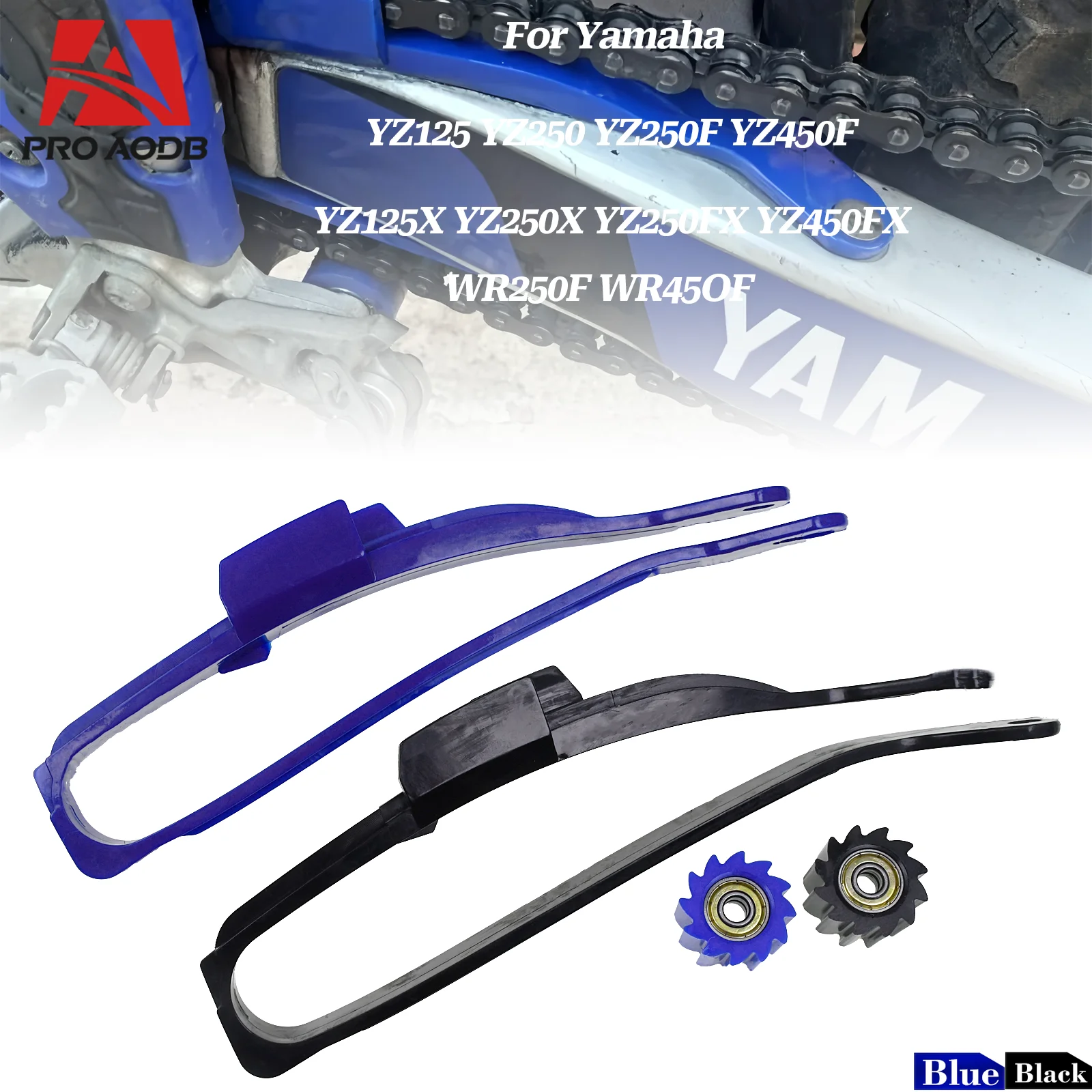 Motocross Chain Guide Swingarm Chain Slider Guide Bottom Roller For Yamaha YZ250X YZ450F WR250F WR450F YZ WR YZ125 YZ250 YZ250F