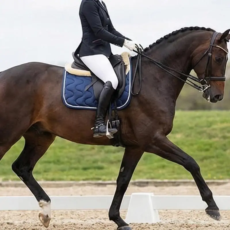 馬用サドルマット-乗馬用サドルパッド-乗馬用サドルカバー-ストラップ付き-jome