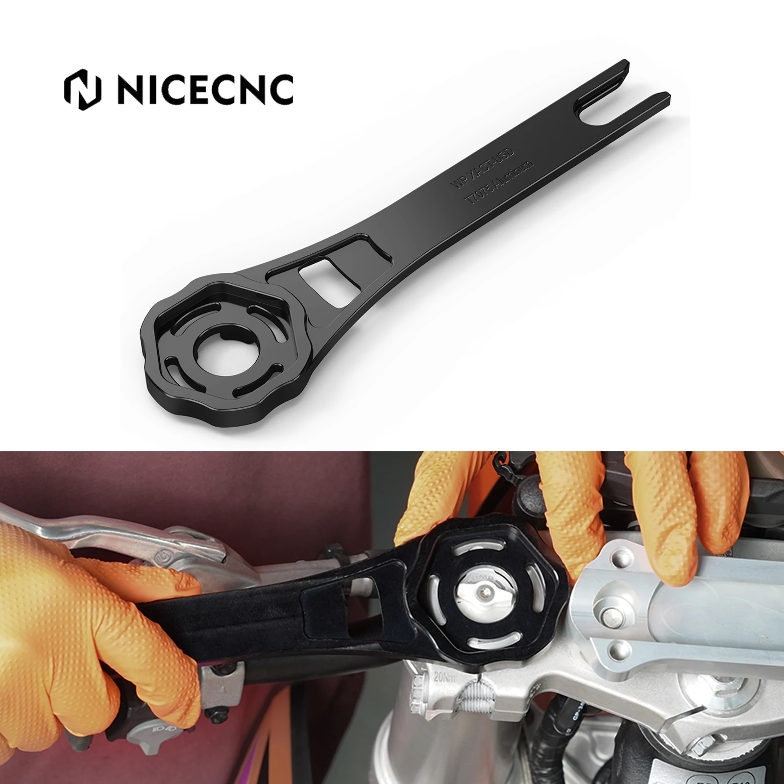

For KTM EXC 300 EXC 250 EXCF 350 EXC 450 XCW 300 2024-2025 SX 125 SXF 250 SXF 450 XC XCF 2023-2025 Multi-Purpose Suspension Tool