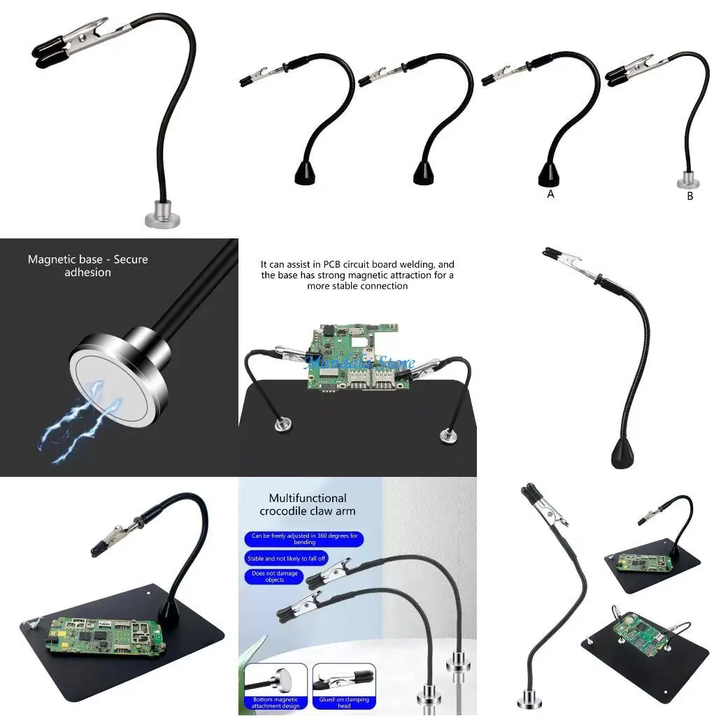 U2JC Professional Welding Aid Adjustable Clips Base For Model Painting