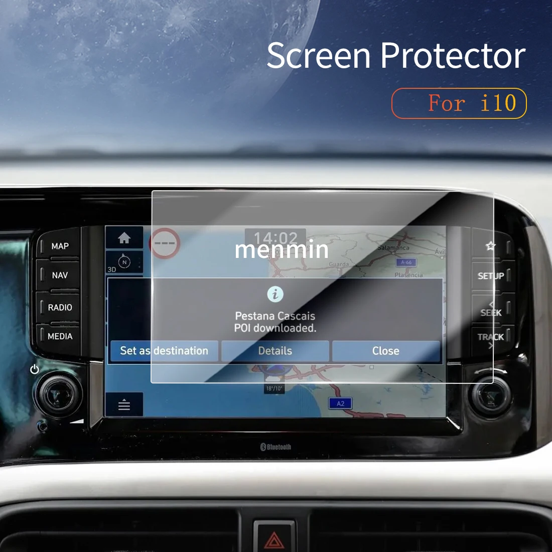 

Car Stickers Dash Carplay Mirror Screen Protector Display Tempered Glass Protective Film Vehicle For 26 HYUNDAI i10