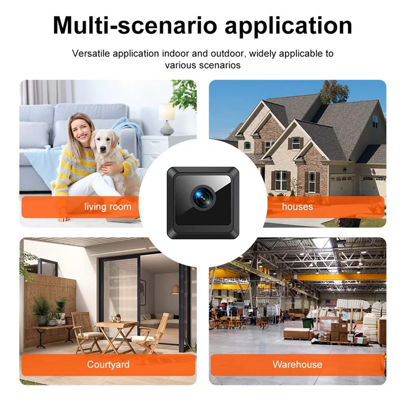 3CGRO-Night Vision 1080P HD Wifi Camera Motion Detection Surveillance Camcorder Security Protection Loop Recording Cam