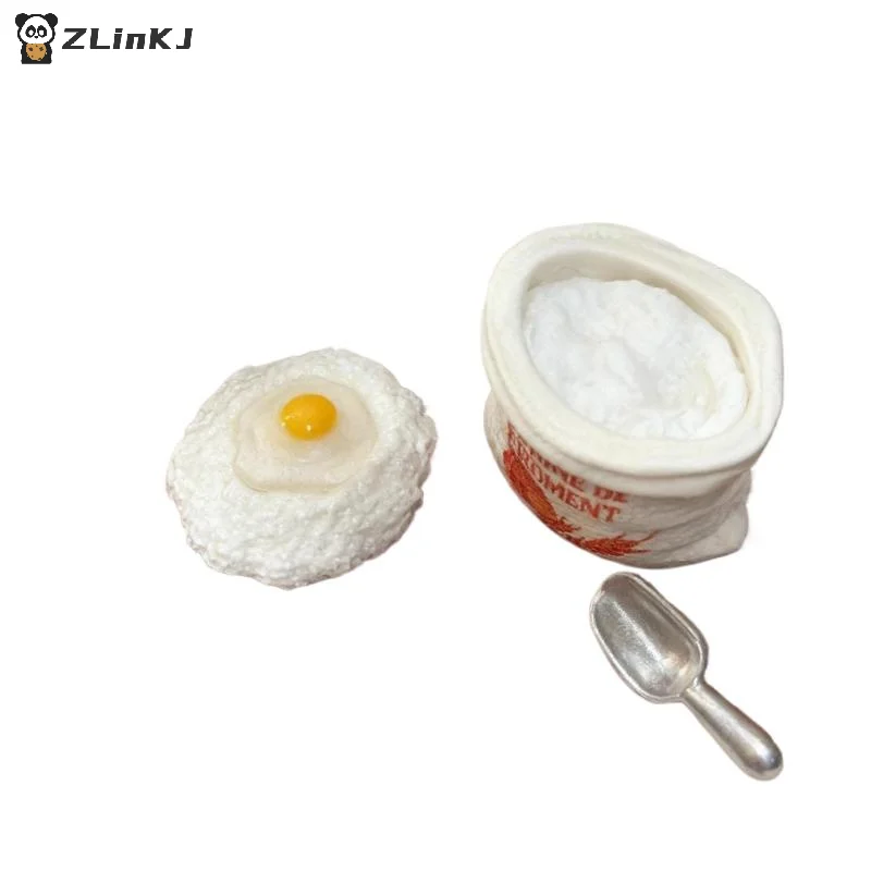 1 Set Cute Miniature Dollhouse Mini Flour Bag Kit Model Play Kitchen Food For Doll Accessories Toy Home Decoration