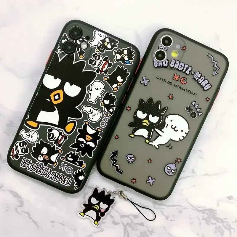 Badtz-maru Cool Cartoon Creative Phone Case For iPhone 16 15 14 13 12 11 Pro Max XR XS MAX 7 8 Plus MINI Y2K Cute Kawaii Cover