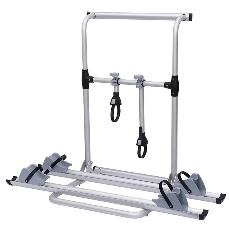 High Quality Electric RV Bicycle Rack Suitable C-type RV Caravan Rack Aluminum Alloy Bicycle Rack for Camper