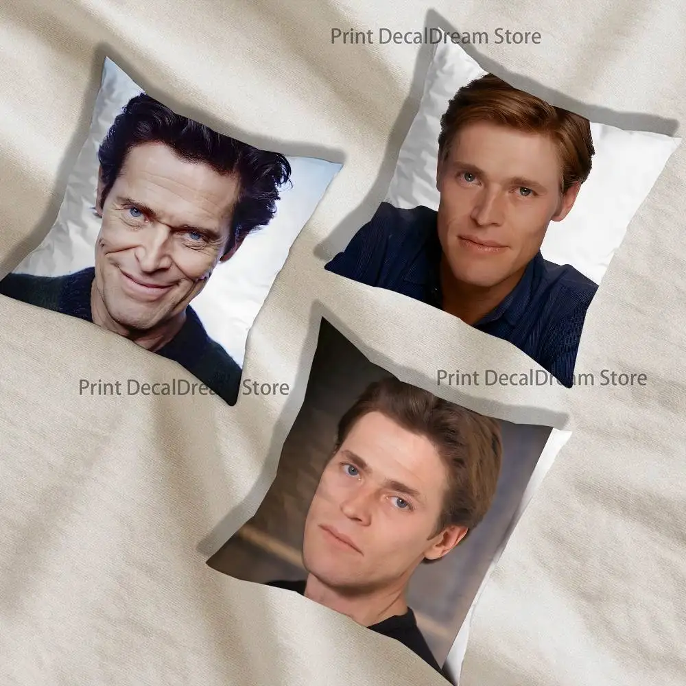 

W-Willem Dafoe T-Thomas Wake Pillow Case For Sofa Decor Car Office Room Printing Cushion Cover Decorations and Protector