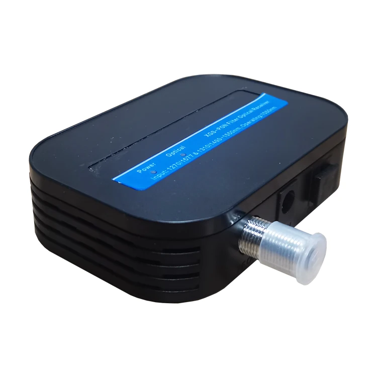 Оптический приемник ZISA RX100G FTTH AGC, минимод CATV, 1550 нм, от -12 до -2 дБм, управление AGC, фильтр 82 дБВ, сеть IP/TCP