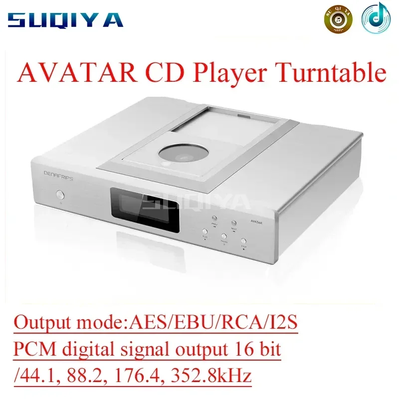 

SUQIYA-AVATAR Lossless Music Top-loading CD Player Turntable Support AES EBU RCA I2S Output