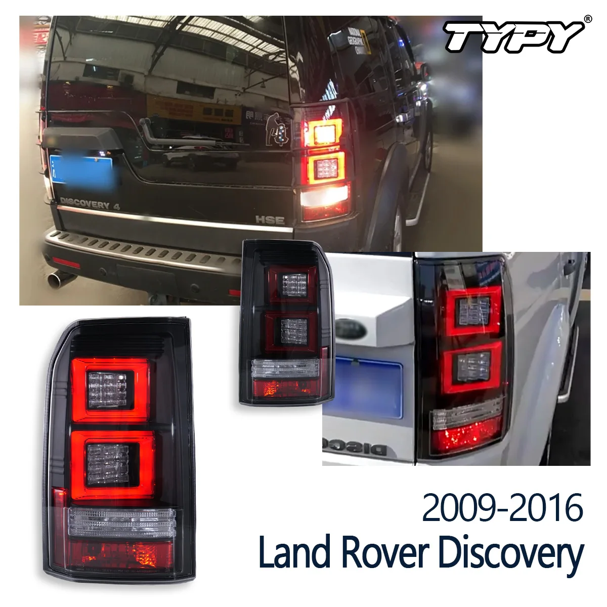 

TYPY Car Taillights For Land Rover Discovery 4 2009-2016 Car Lamps Daytime Running Lights Dynamic Turn Signals Car Accessories