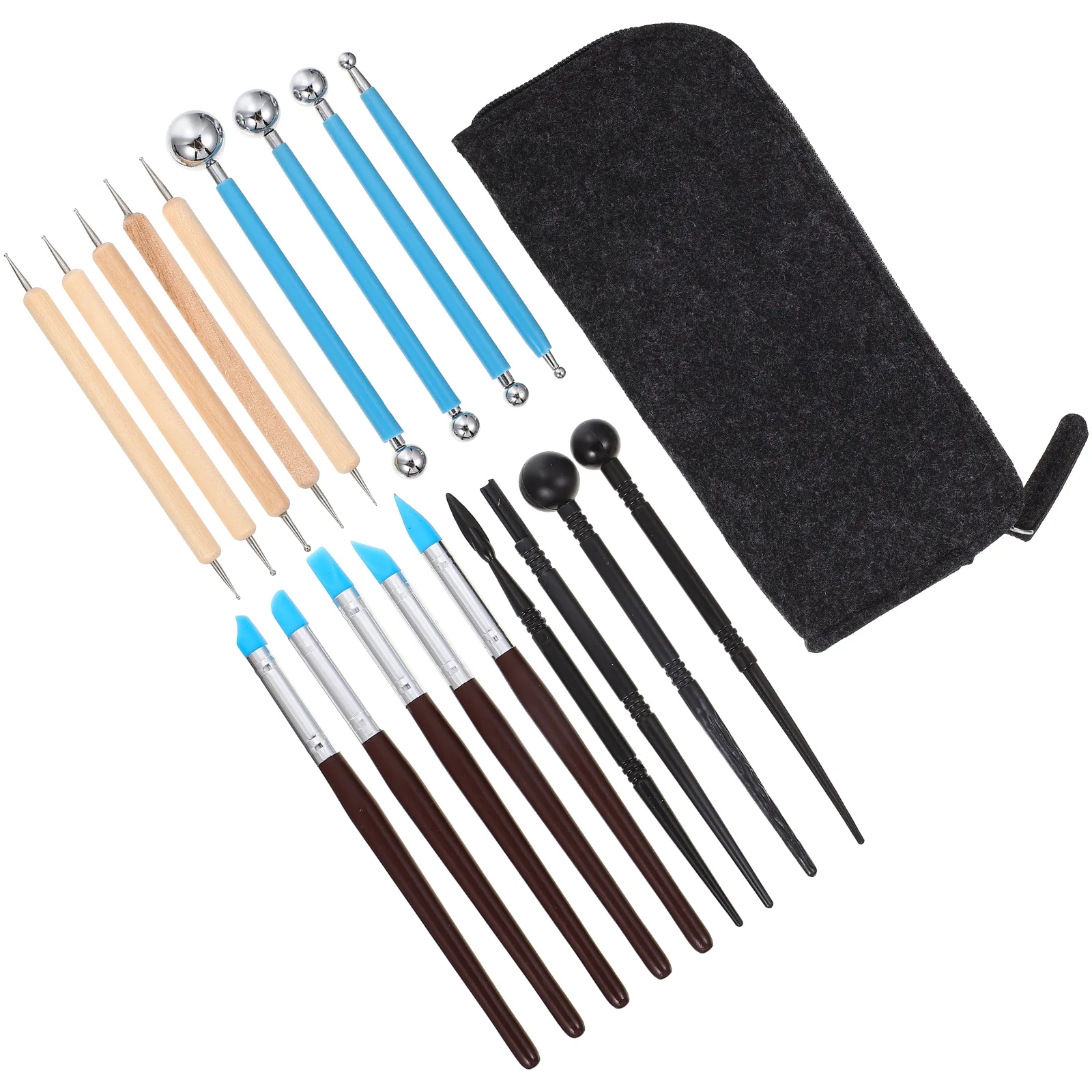 

Clay Sculpting Set Polymer Clay DIY Tools Wood Stainless Modeling Tools Art Supplies Crafts Accessories