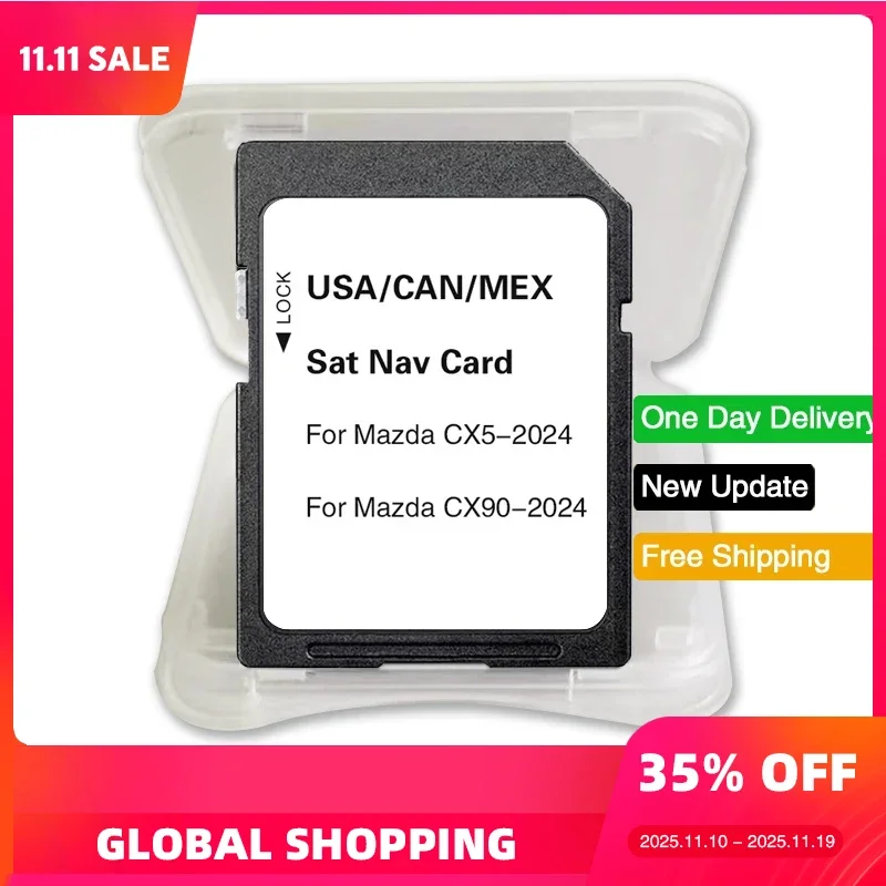 

16GB Navigation Maps SD Card 2023 Sat Navi for Mazda CX-5 CX-90 Car Memory Card USA CAN MEX Update Map Software