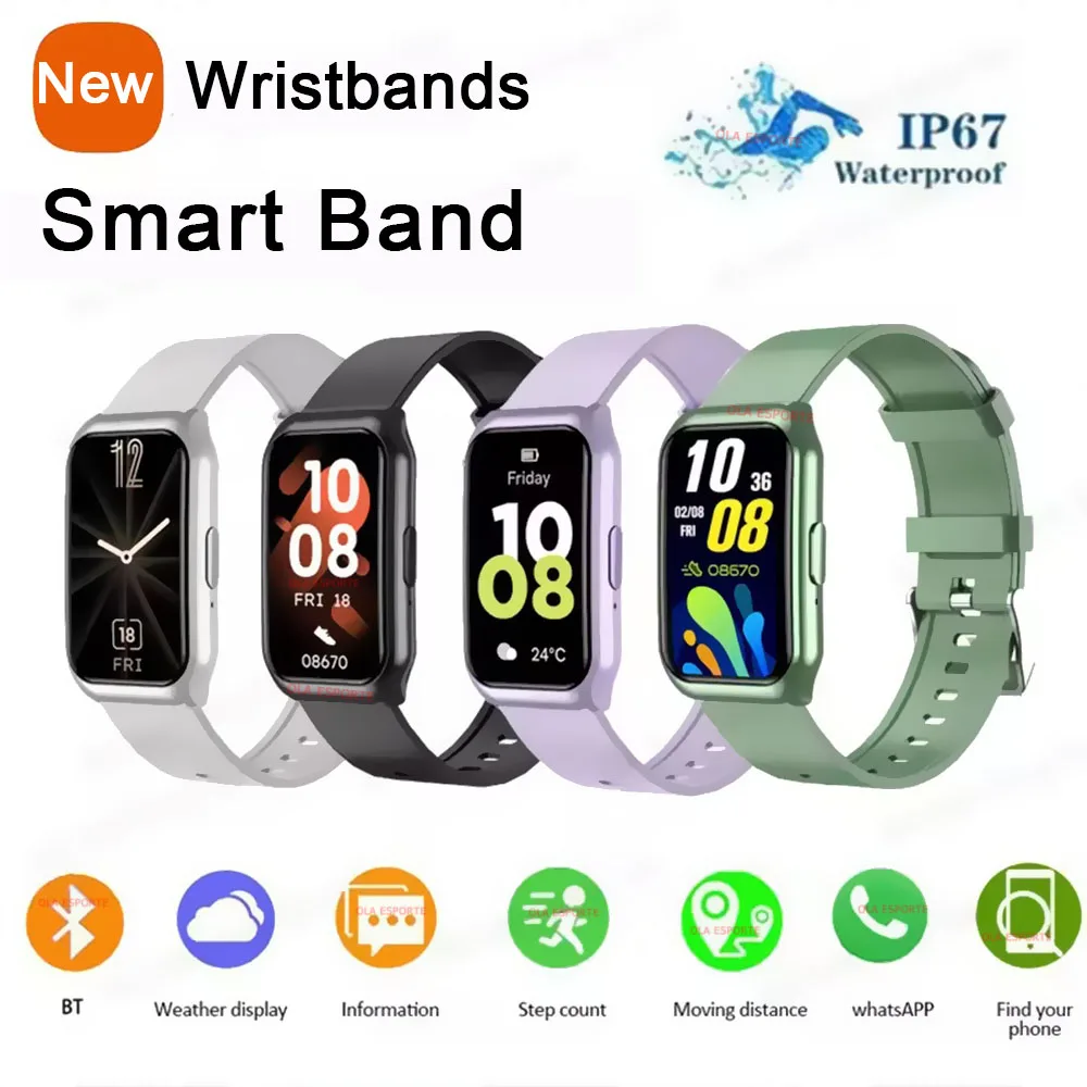 

Smart Band For Android IOS Smart Bracelet Women Smartwatch Men Heart Rate Blood Oxygen Waterproof Sport Watch For Ladies +Gift