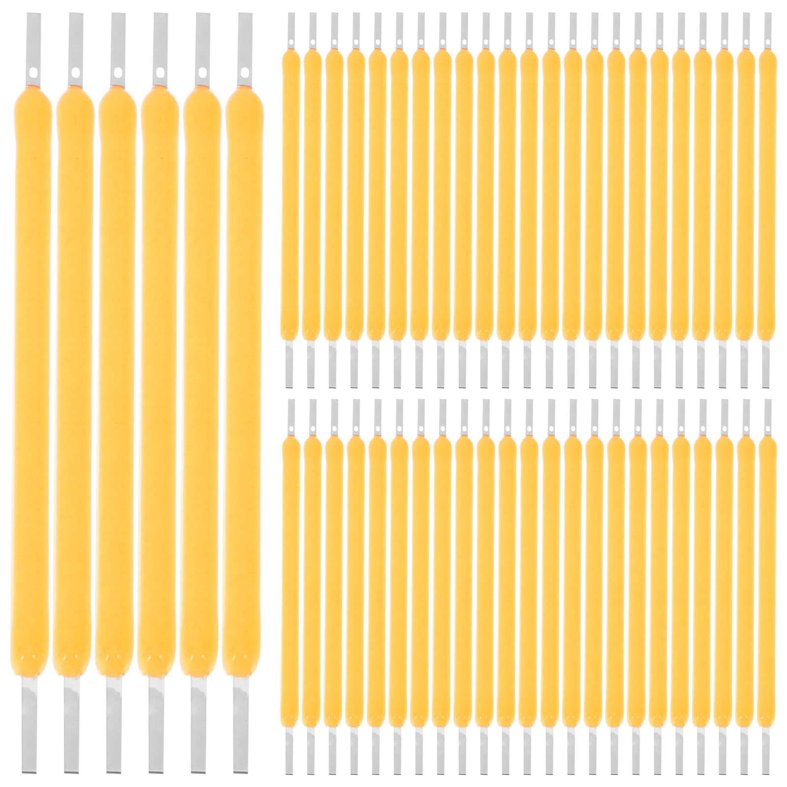 100pcs LED Hard Filament 3V 38mm 120mA Warm Light Bulb Parts Accessories for Fixtures Replacement Diode Lamp Components