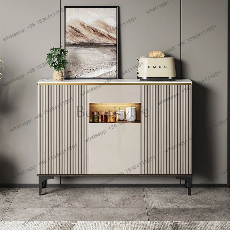 Armário de Armazenamento Simples com Design Moderno e Único para Sala de Estar, Armários Nórdicos Elegantes para Sala de Estar, Móveis para Casa