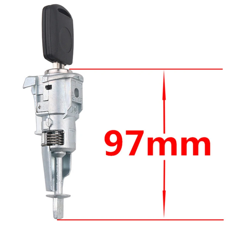 XIEAILI OEM Cylinder Zamka Samochodowego Lewych Drzwi, Zamek Wkładkowy do Skoda Octavia 2004-2017 z 1 Kluczem — zdjęcie 3