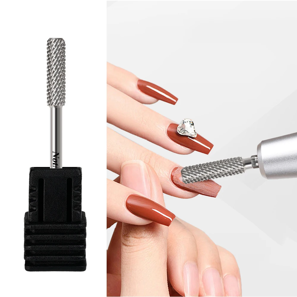 NotNoot Nagelbohrer 3/32'' – Hartmetallbohrer (mittel) für professionelle Endbearbeitung, sanft entfernend, Buff & Polish Gelnägel, Na