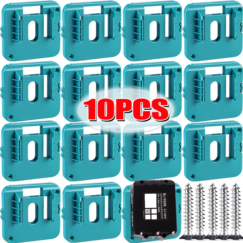 

1/10 шт. стеллаж для хранения аккумуляторов для Makita 18 В, литий-ионный аккумулятор, инструменты, держатель машины, стеллаж для хранения, настенное крепление, кронштейн для крепления аккумулятора