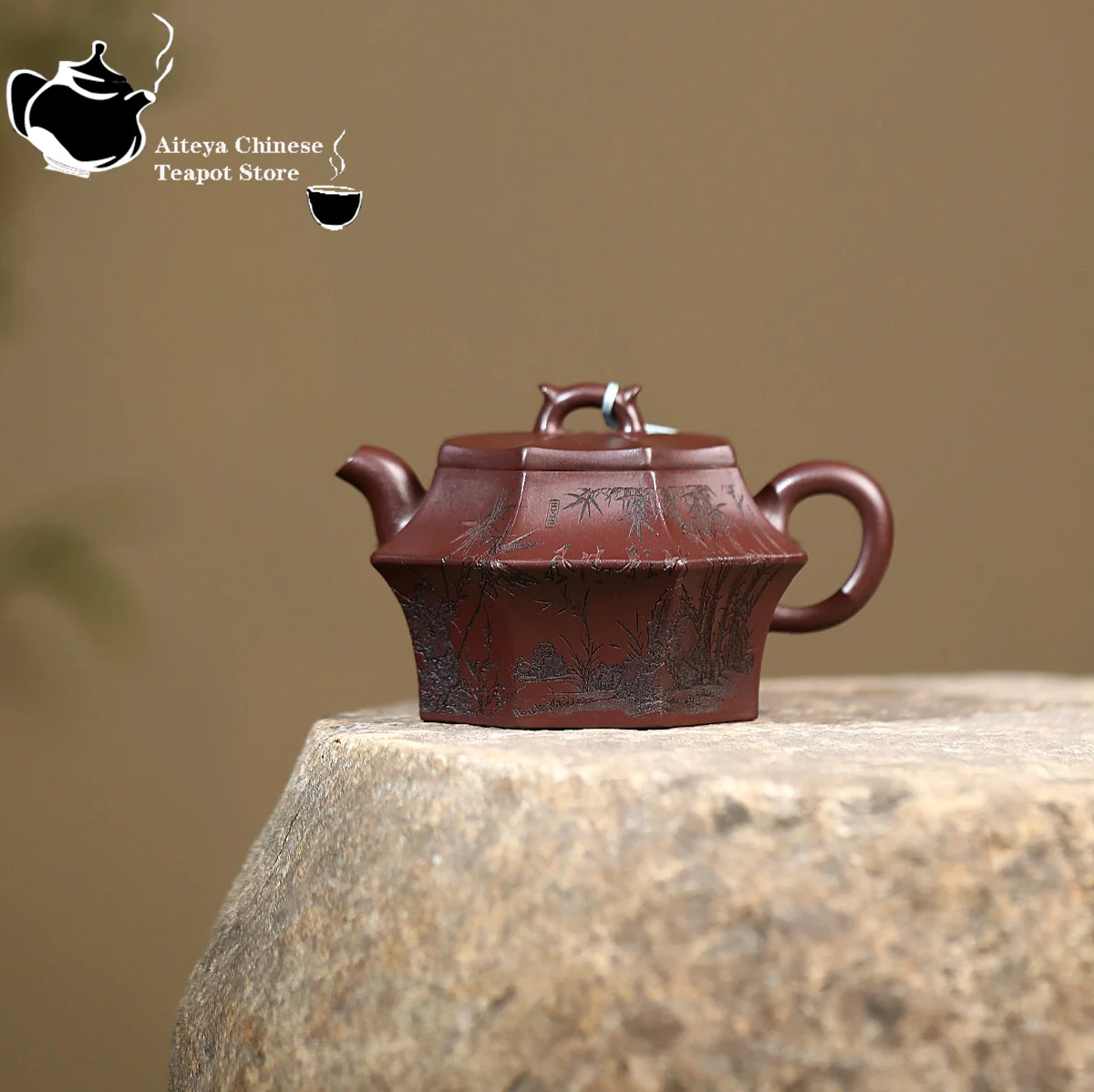 Yixing purple clay teapot, original ore, old purple mud, fresh breeze, bamboo shadow teapot, brewing teapot, Chinese teapot