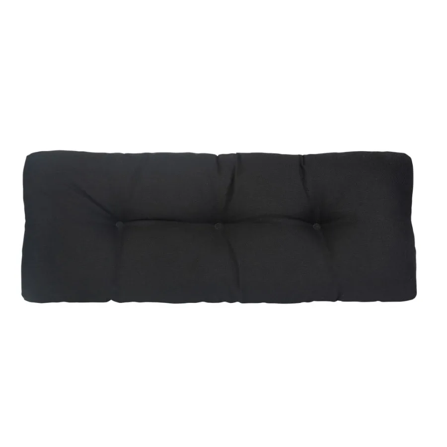 

Klear Vu Non-Slip Tufted Omega Universal Bench Cushion 43" x 14 x 3" Midnight Black
