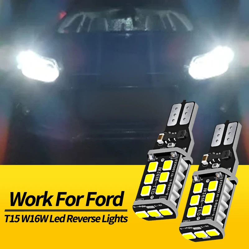 

4PCS 12V W16W T15 921 LED Reverse Lights Bulbs Canbus For Ford F-150 Mustang Taurus X Expedition Transit Connect Car Accessories