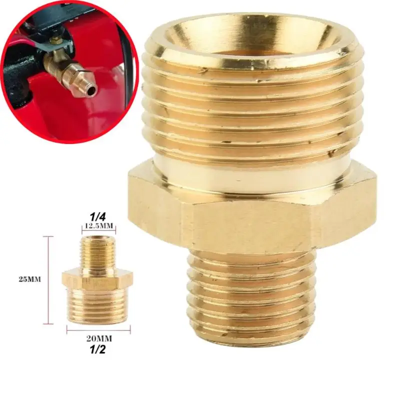 New Brass Connector 4-Point To 2-Point Silk 28 Grams Connector Hose Pipe Adapter Thickened And Lengthened