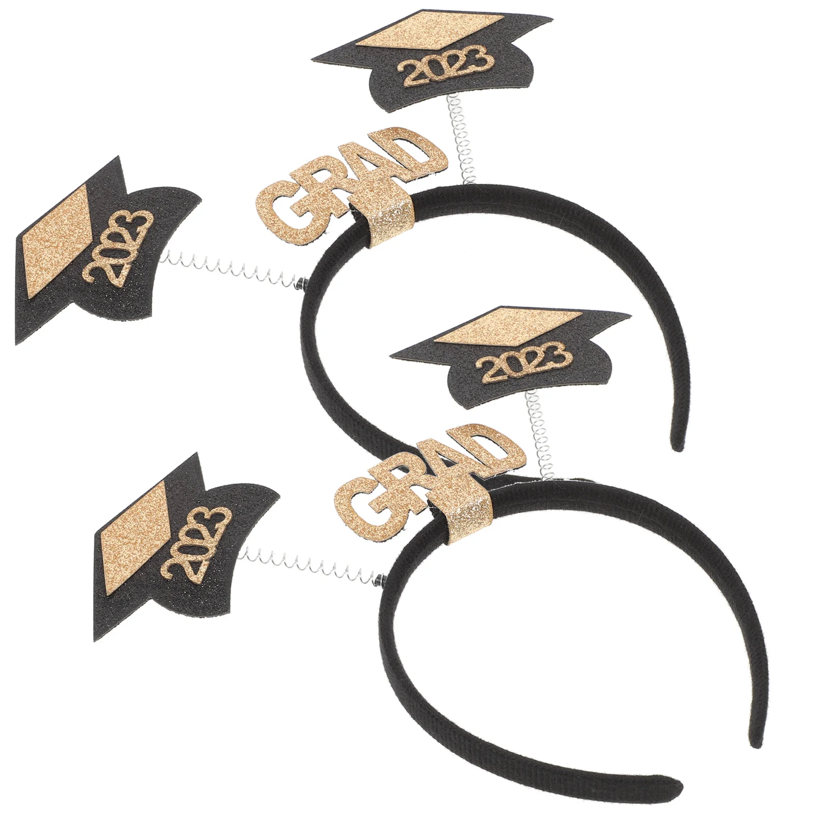 

2Pcs Graduation Cap Hairband Delicate Party Head Hoop Graduation Dress Up Cosplay Festival Accessories Lightweight