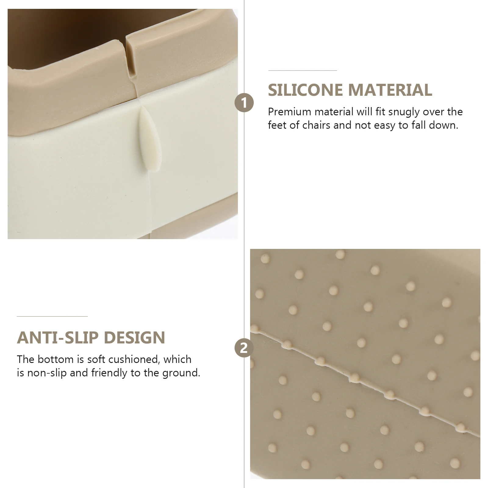 

4Pcs Chair Leg Pads Protective Feet Caps for Bar Stool Kitchen Dining Room Desk Anti-Scratch Furniture Accessories