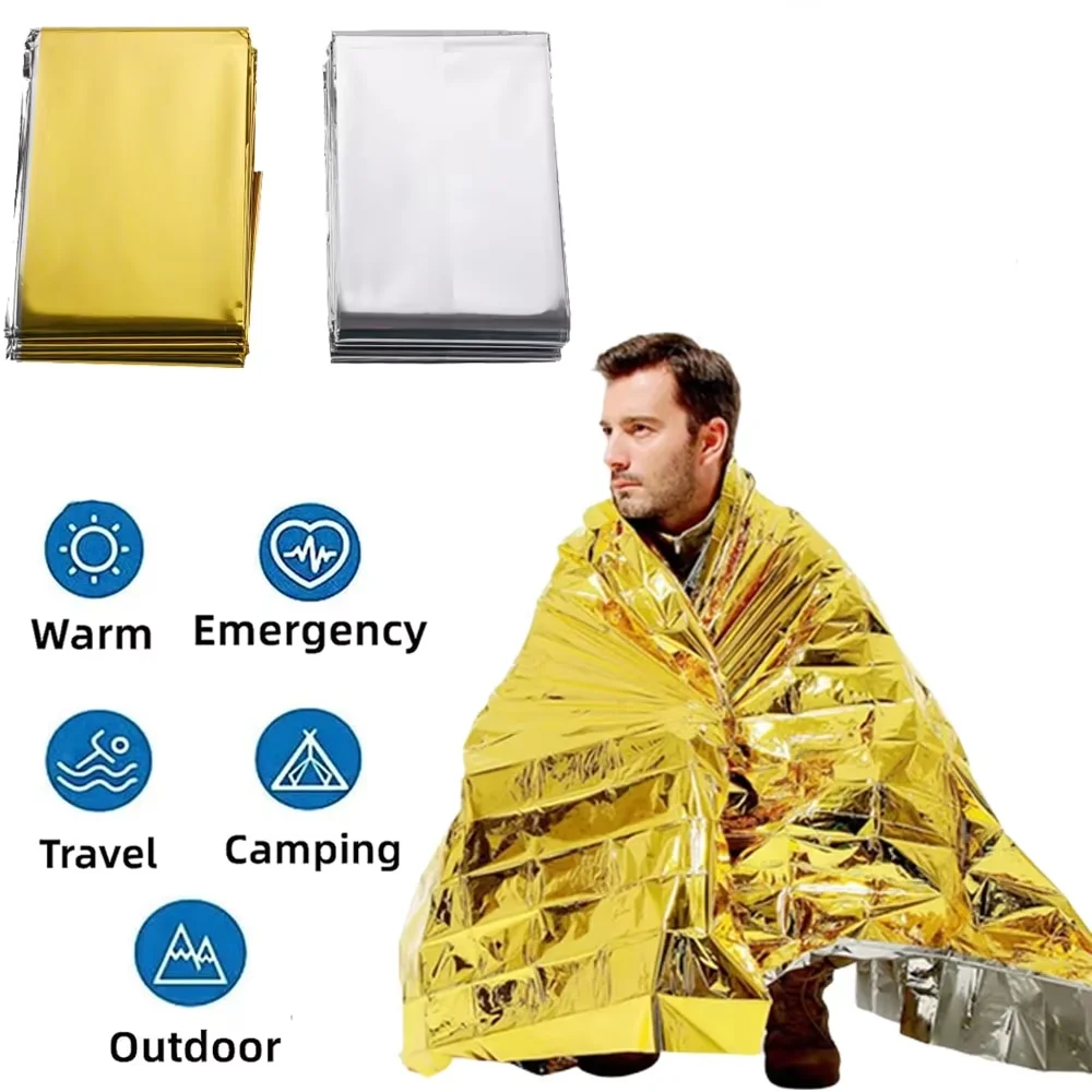

Compact Emergency Survival Blanket – Portable Thermal Insulation for Outdoor Camping & First Aid