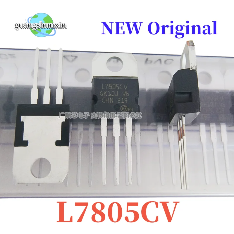 

10PCS/LOT L7805cv 5v regulator TO220 7805 TO-220 L7805 LM7805 L7812 Transistor Three Terminal Voltage Regulator New Original