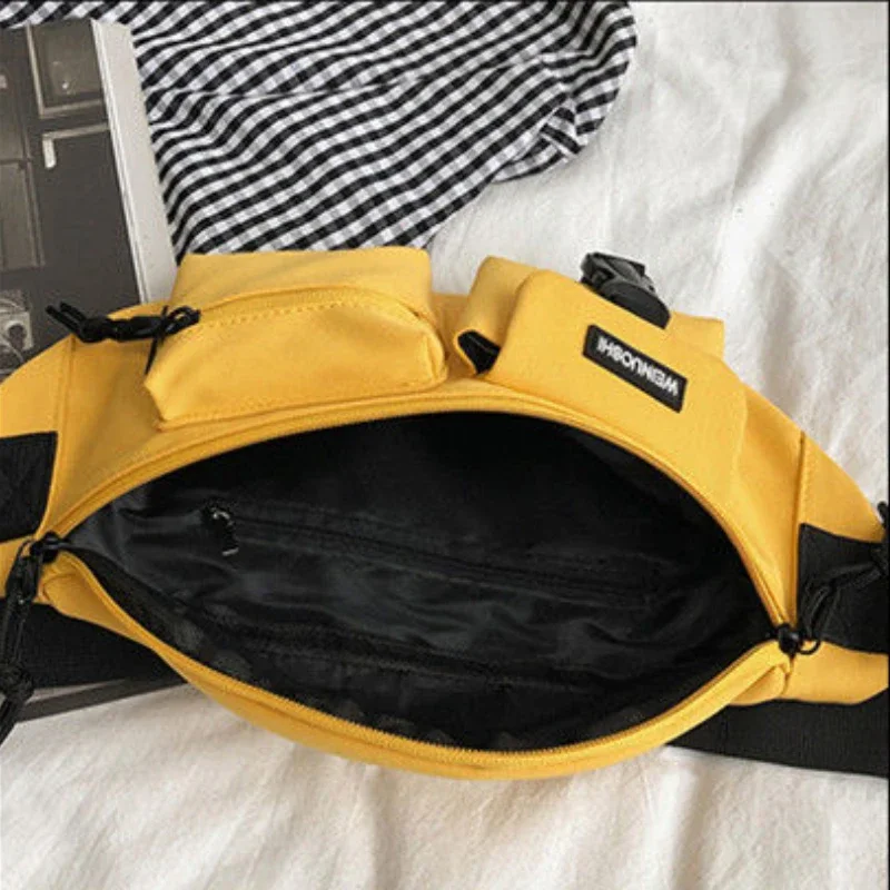 Chest Bags Unisex Couples Multi-pockets Leisure Large Capacity Travel Shopping Waist Packs Ins Hip-hop Fashion Chic Street