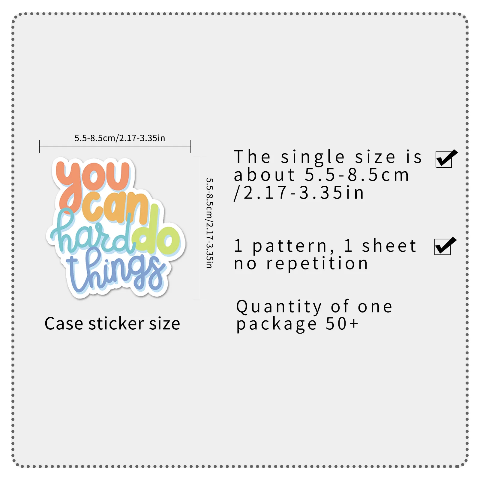 50-100PCS Inspirational English Quote Graffiti Stickers Waterproof Decals for Water Bottle Laptop Notebook Student Reward Decor